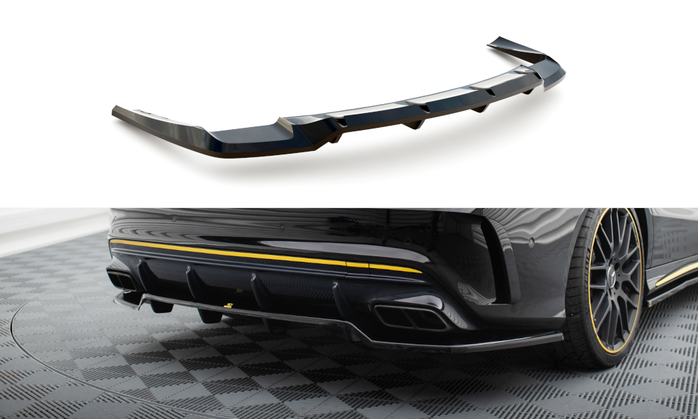 Mittlerer Cup Diffusor DTM Look Heck Ansatz für Mercedes-AMG CLA 45 C117 Facelift