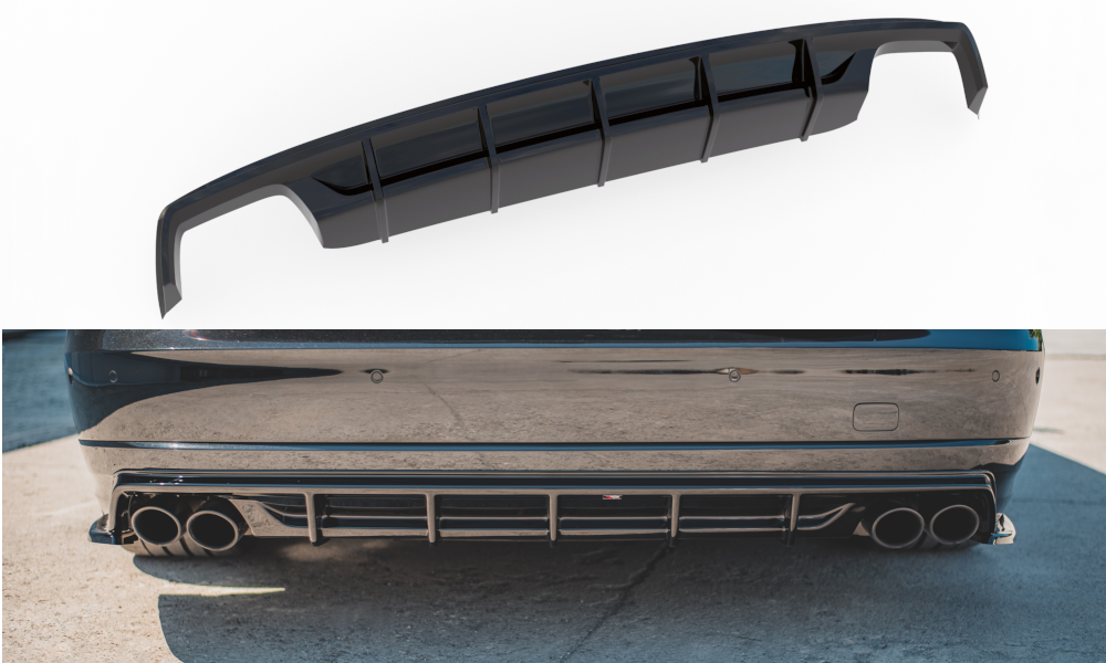 Diffusor Heck Ansatz für Audi S8 D4 Facelift