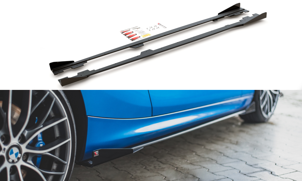 Street Pro Seitenschweller Ansatz für + Flaps BMW 1er F21 M135i / M140i / M-Paket