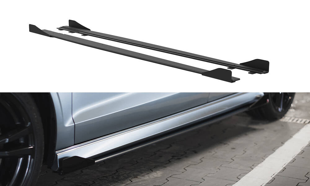Street Pro Seitenschweller Ansatz für + Flaps Audi S3 / A3 S-Line Limousine 8V