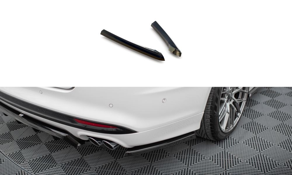 Heck Ansatz Flaps Diffusor für Ford Mondeo Sport Mk5 Facelift / Fusion Sport Mk2 Facelift