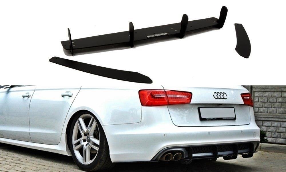Heckschürze für & Flaps Heckansatz Flaps Heckansatz für Audi A6 S-Line C7 (auspuffendrohr 1x2)