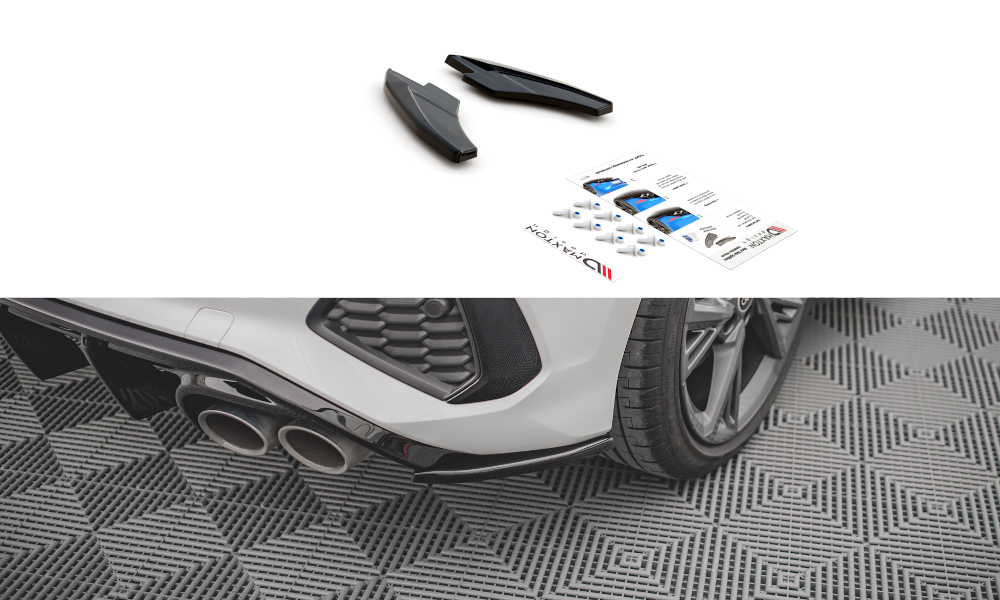 Flaps V2 Heckansatz Flaps Heckansatz für Audi S3 Sportback 8Y Carbon Look