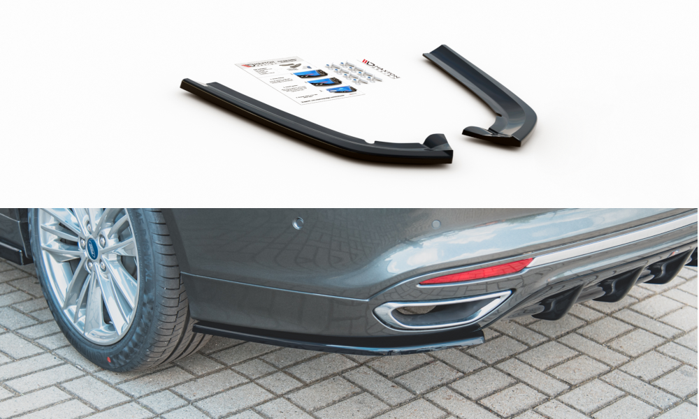 Heck Ansatz Flaps Diffusor für Ford Mondeo Vignale Mk5 Facelift