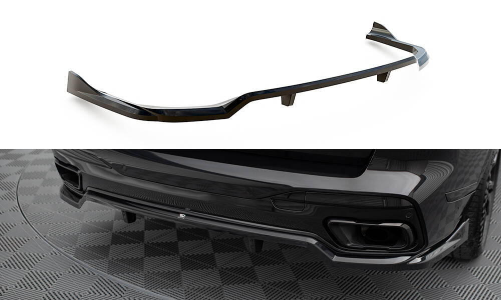 Mittlerer Cup Diffusor DTM Look Heck Ansatz für BMW X7 M-Paket G07 Facelift