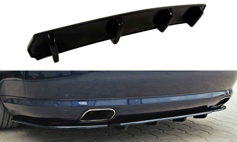 Mittlerer Diffusor Heck Ansatz für AUDI S8 D3 DTM LOOK Carbon Look