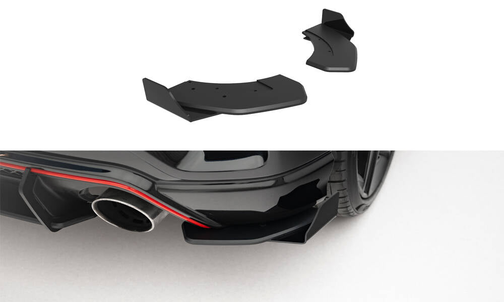 Street Pro Flaps Heckansatz Flaps Heckansatz + Flaps für Hyundai Veloster N Mk2