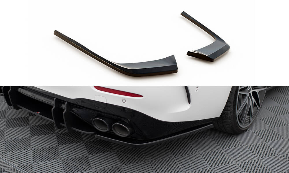 Heck Ansatz Flaps Diffusor für Mercedes-Benz C AMG-Line / 43 AMG W206