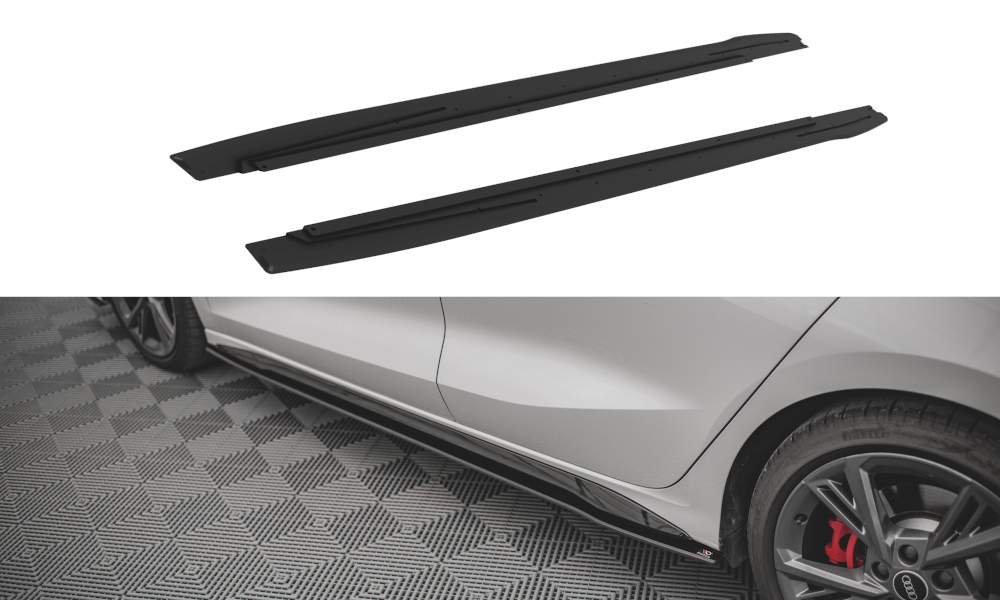 Street Pro Seitenschweller Ansatz für Audi S3 / A3 S-Line 8Y / 8Y Facelift