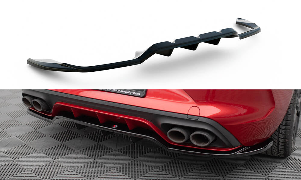 Mittlerer Cup Diffusor DTM Look Heck Ansatz für Cupra Leon Hatchback Mk1