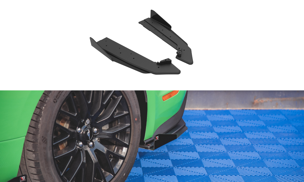 Street Pro Heck Ansatz Flaps Diffusor V1 + Flaps für Ford Mustang GT Mk6 Facelift