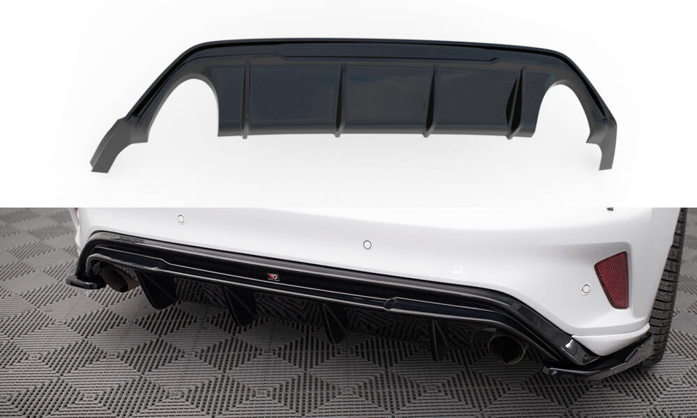 Diffusor V3 Heck Ansatz für Ford Focus Hatchback ST Mk4