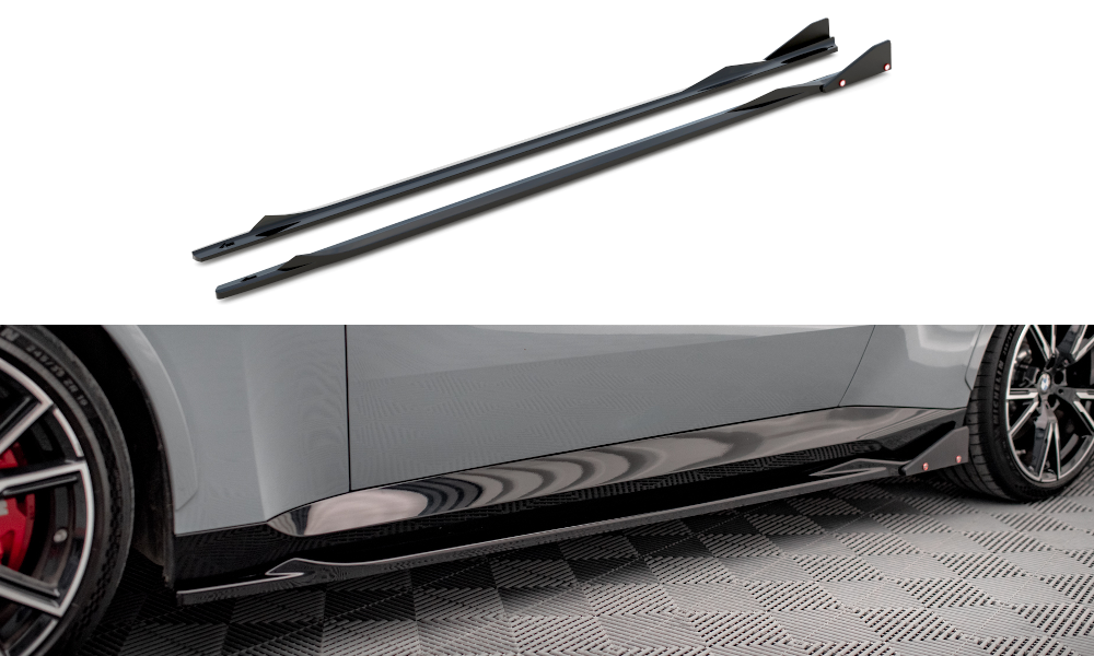 Seitenschweller V2 Ansatz für + Flaps für BMW 2 Coupe M - Paket / M240i G42