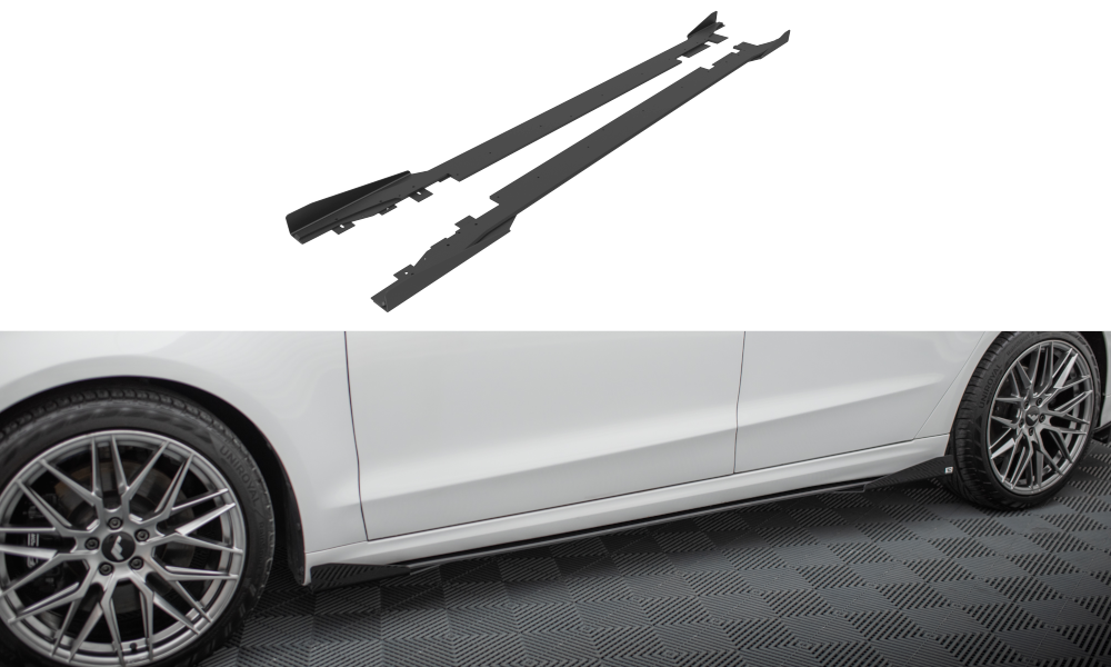 Street Pro Seitenschweller Ansatz für + Flaps Ford Mondeo Sport Mk5 Facelift / Fusion Sport Mk2 Facelift