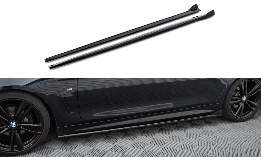 Seitenschweller V3 Ansatz für für BMW 4er Coupe / Gran Coupe / Cabrio M - Paket F32 / F36 / F33