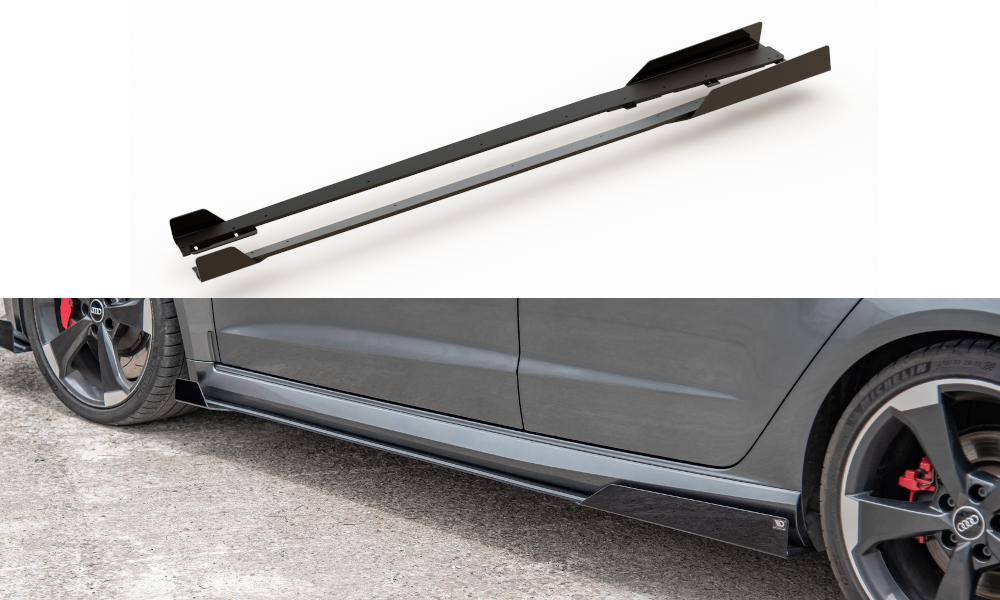 Street Pro Seitenschweller Ansatz für + Flaps Audi RS3 8V Sportback