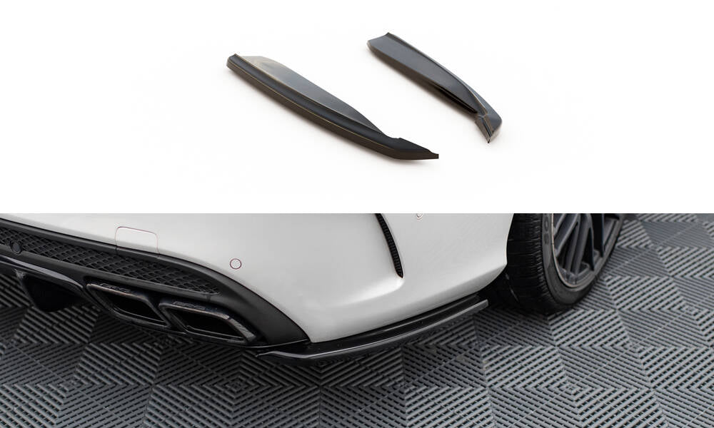Heck Ansatz Flaps Diffusor für Mercedes C-Klasse S205 63 AMG