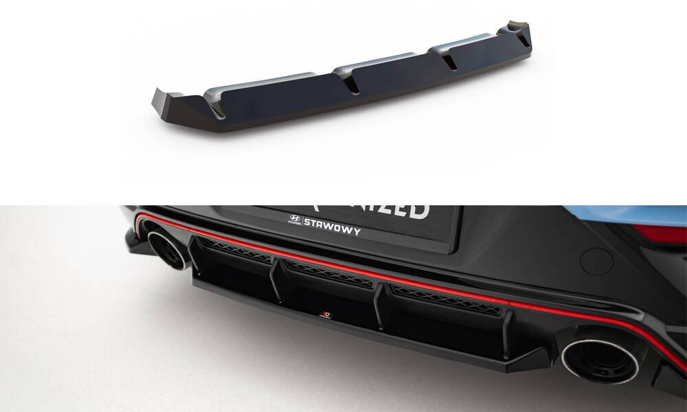 Mittlerer Diffusor Heck Ansatz für Hyundai Veloster N Mk2