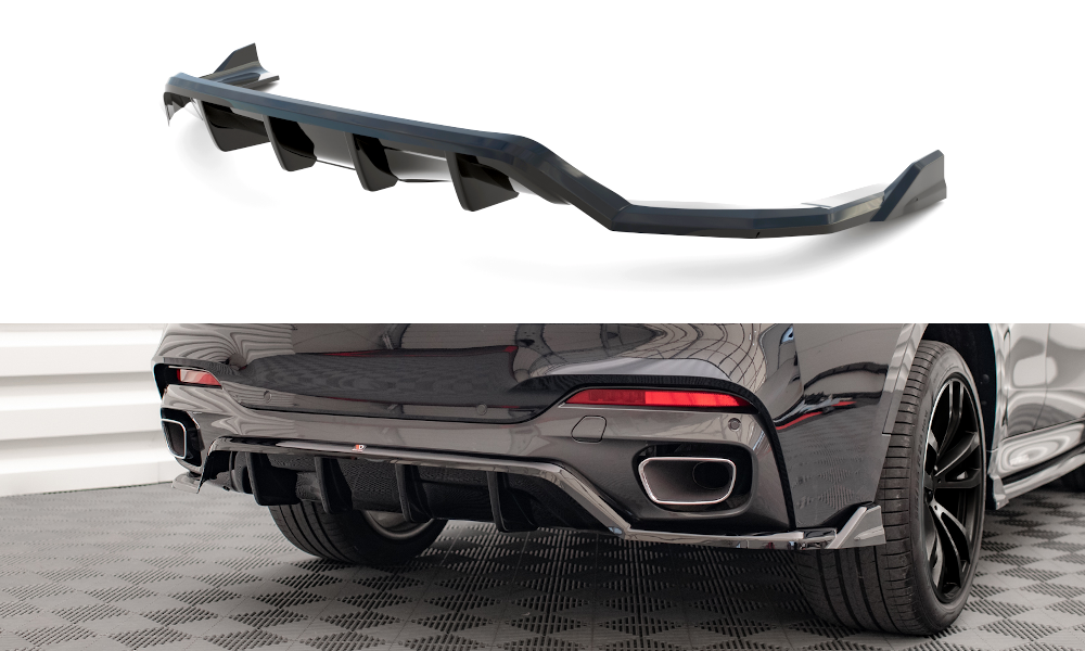 Mittlerer Cup Diffusor DTM Look Heck Ansatz für BMW X6 M-Paket F16