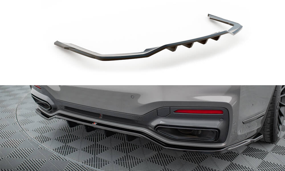 Mittlerer Cup Diffusor V2 DTM Look Heck Ansatz für BMW 7 M - Paket G11 / G12 Facelift