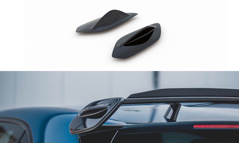 Spoiler Seitenerweiterungen für Mercedes A35 AMG Hatchback W177 schwarz matt