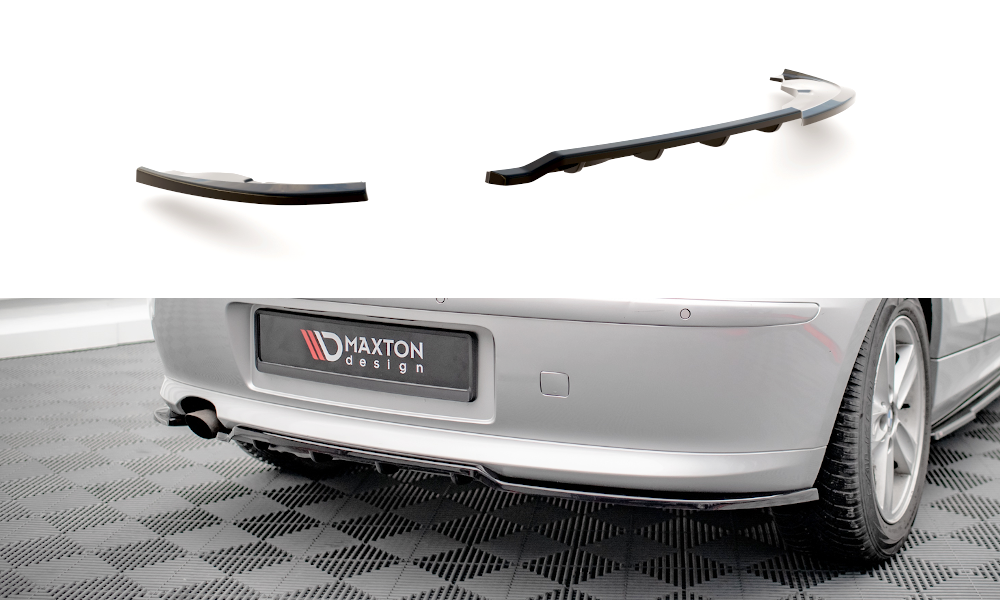 Mittlerer Cup Diffusor DTM Look Heck Ansatz für BMW 1er E81 Facelift