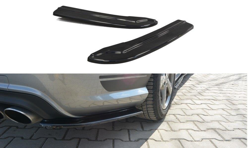 Heck Ansatz Flaps Diffusor für Mercedes-Benz C Limousine / Kombi AMG-Line W204 / S204