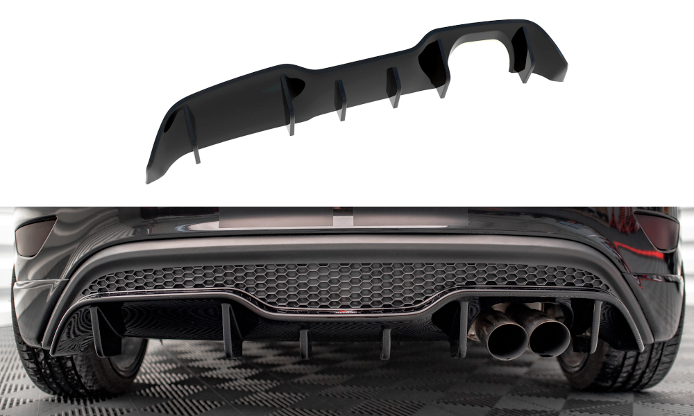 Diffusor Heck Ansatz für Ford Fiesta ST (5-Türige version) Mk7 Facelift
