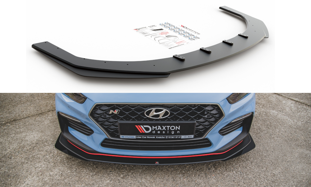 Street Pro Frontlippe für +Flaps für Hyundai I30 N Mk3 Hatchback / Fastback