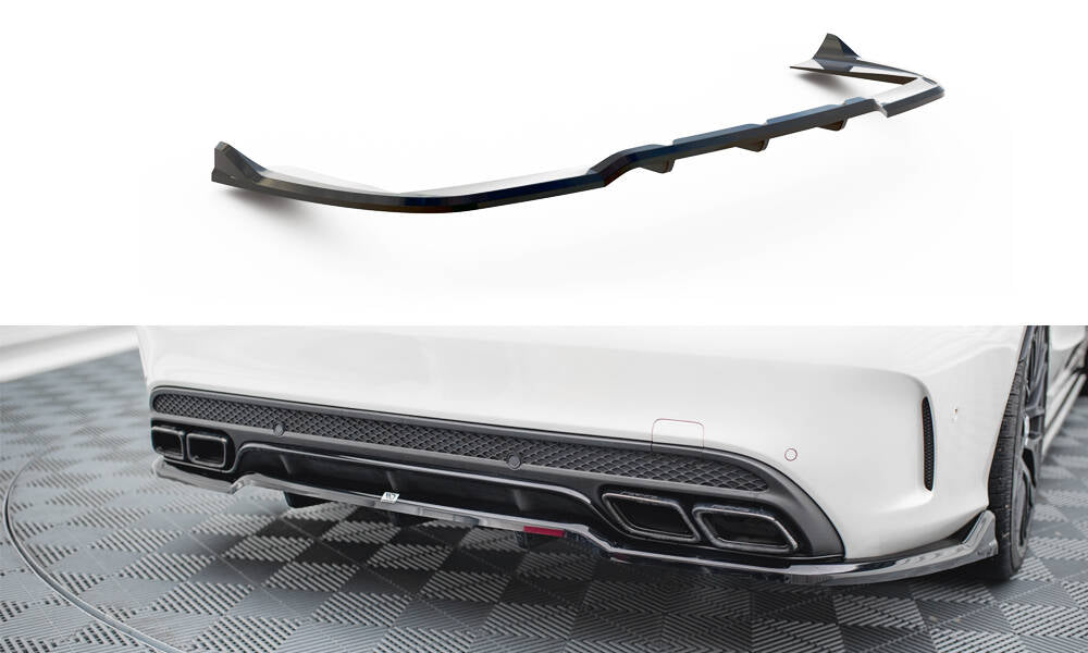 Mittlerer Cup Diffusor DTM Look Heck Ansatz für Mercedes-AMG C63 Limousine / Kombi W205 / S205