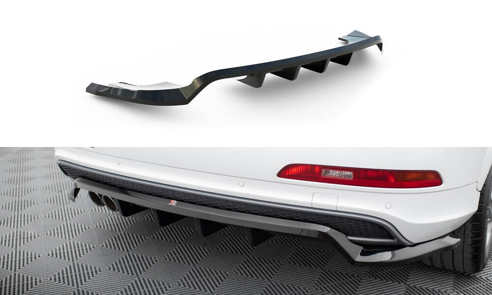 Mittlerer Cup Diffusor DTM Look Heck Ansatz für Audi Q3 S-line 8U