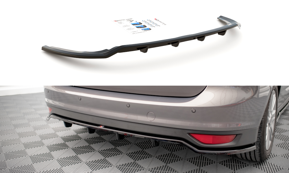 Mittlerer Cup Diffusor DTM Look Heck Ansatz für Ford C-Max Mk2