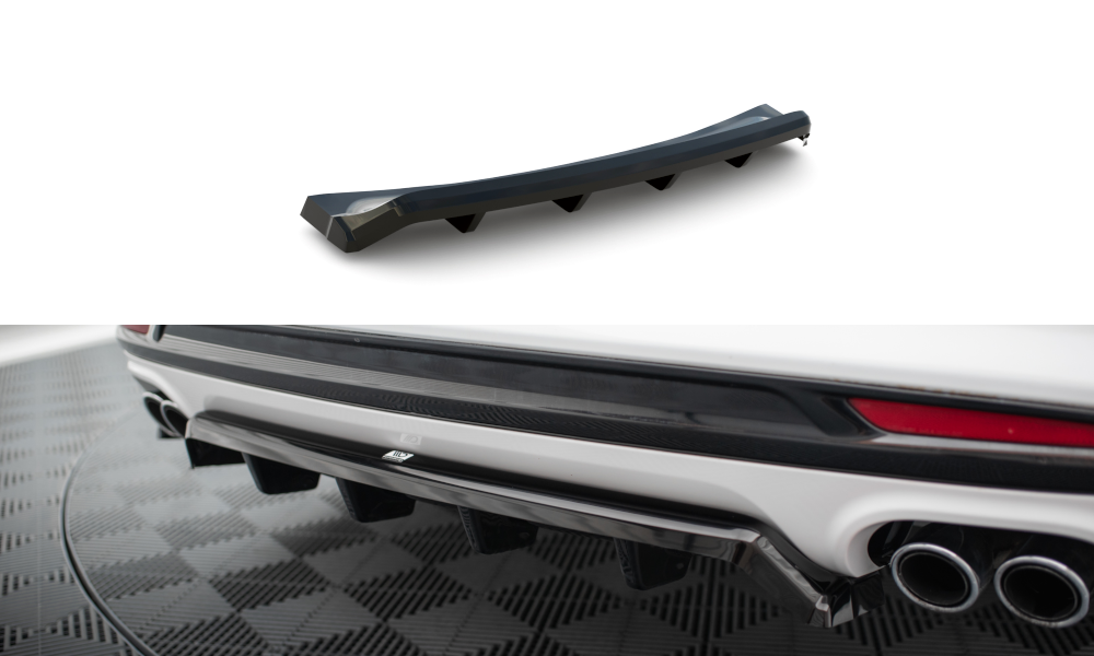 Mittlerer Cup Diffusor DTM Look Heck Ansatz für Ford Mondeo Sport Mk5 Facelift / Fusion Sport Mk2 Facelift