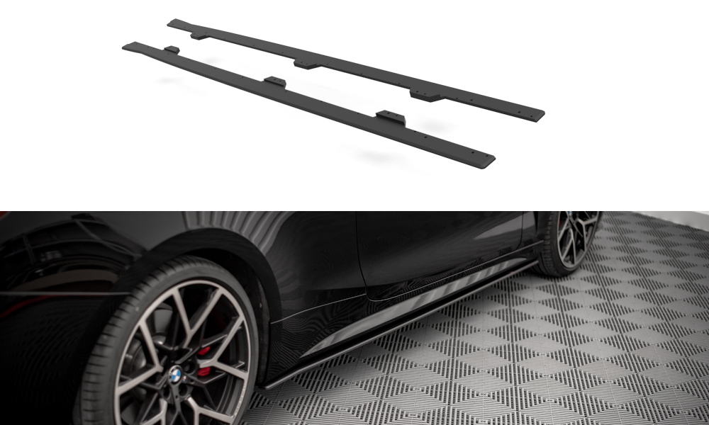 Street Pro Seitenschweller Ansatz für BMW 4er M-Paket / M440i G22 / G23 / G22 Facelift / G23 Facelift