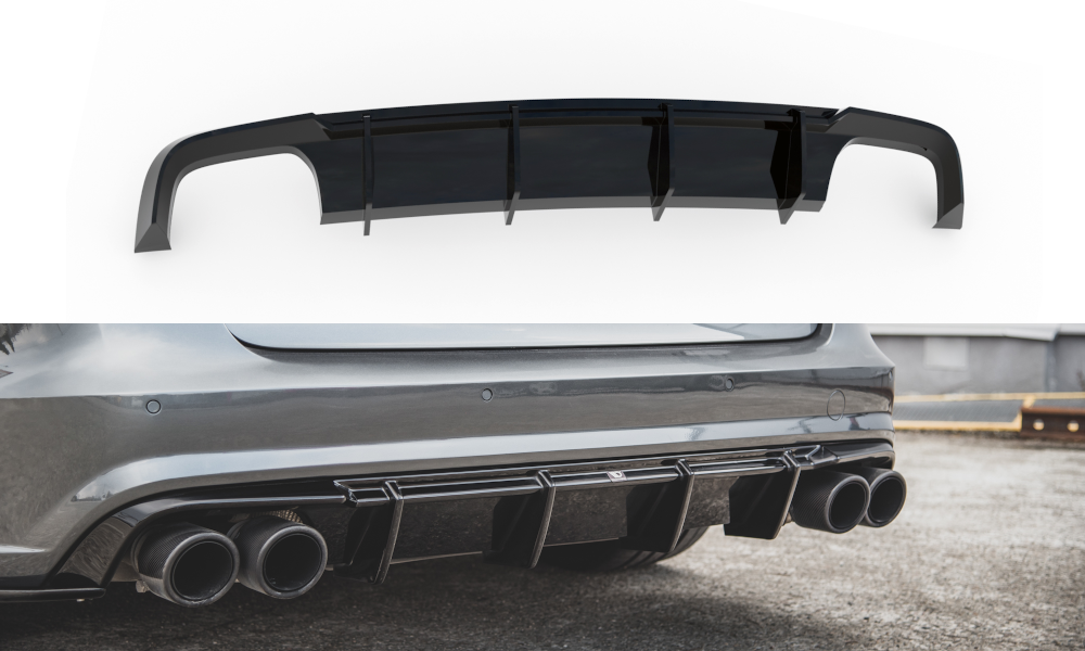 Diffusor V1 Heck Ansatz für Audi S6 C7 Facelift
