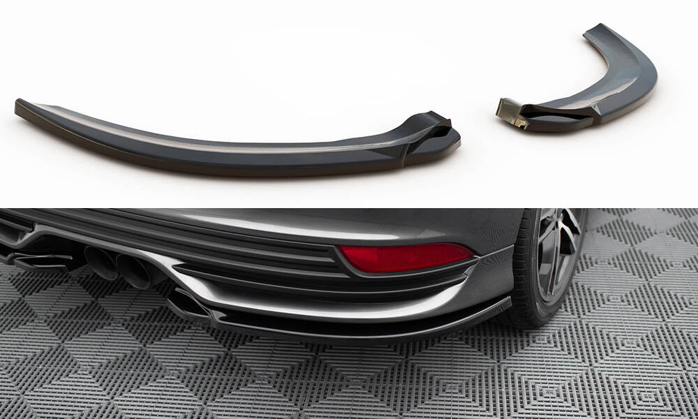 Heck Ansatz Flaps Diffusor V2 für Ford Focus ST Mk3 Facelift