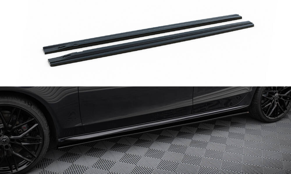 Seitenschweller V1 Ansatz für für Audi S4 / A4 / A4 S-Line Limousine / Avant B8 / B8 Facelift