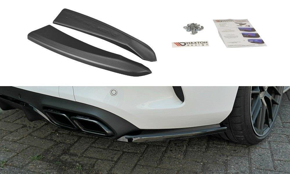 Heck Ansatz Flaps Diffusor für Mercedes C-Klasse C205 63 AMG Coupe