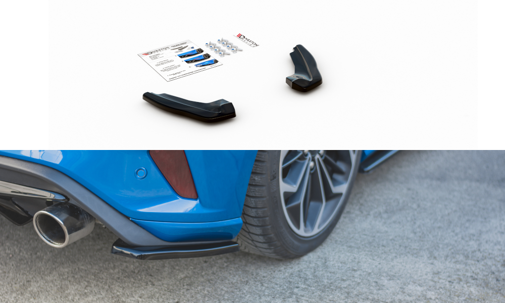Heck Ansatz Flaps Diffusor V1 für Ford Focus ST Mk4 Carbon Look