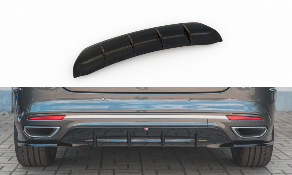 Diffusor Heck Ansatz für Ford Mondeo Vignale Mk5 Facelift