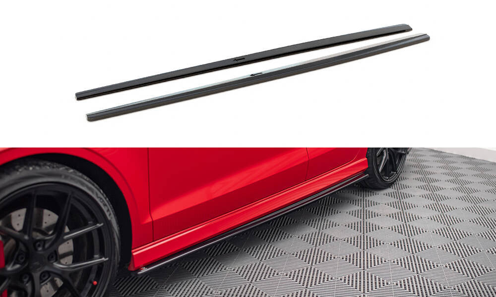 Seitenschweller V1 Ansatz für für Audi S3 / A3 S-Line 8V / 8V FL Limousine