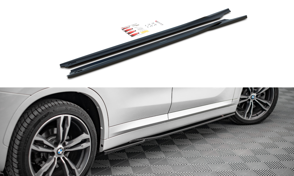 Seitenschweller Ansatz für BMW X1 M-Paket F48 / F48 Facelift