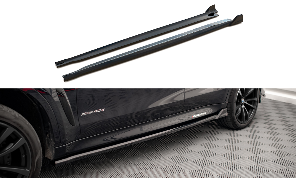 Seitenschweller V2 Ansatz für BMW X6 M - Paket F16