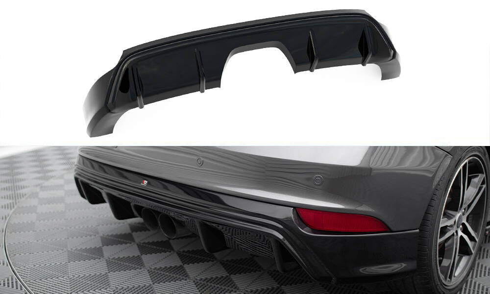 Diffusor Heck Ansatz für Ford Focus ST Mk3 FL (RS-Look)