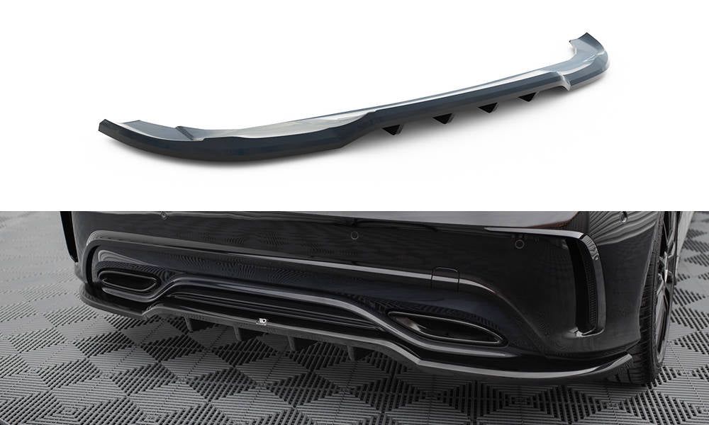 Mittlerer Cup Diffusor DTM Look Heck Ansatz für Mercedes-Benz A AMG-Line W176 Facelif