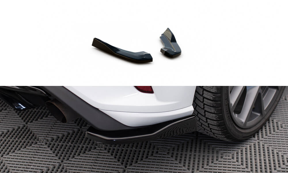 Heck Ansatz Flaps Diffusor V2 für Ford Focus Hatchback ST Mk4