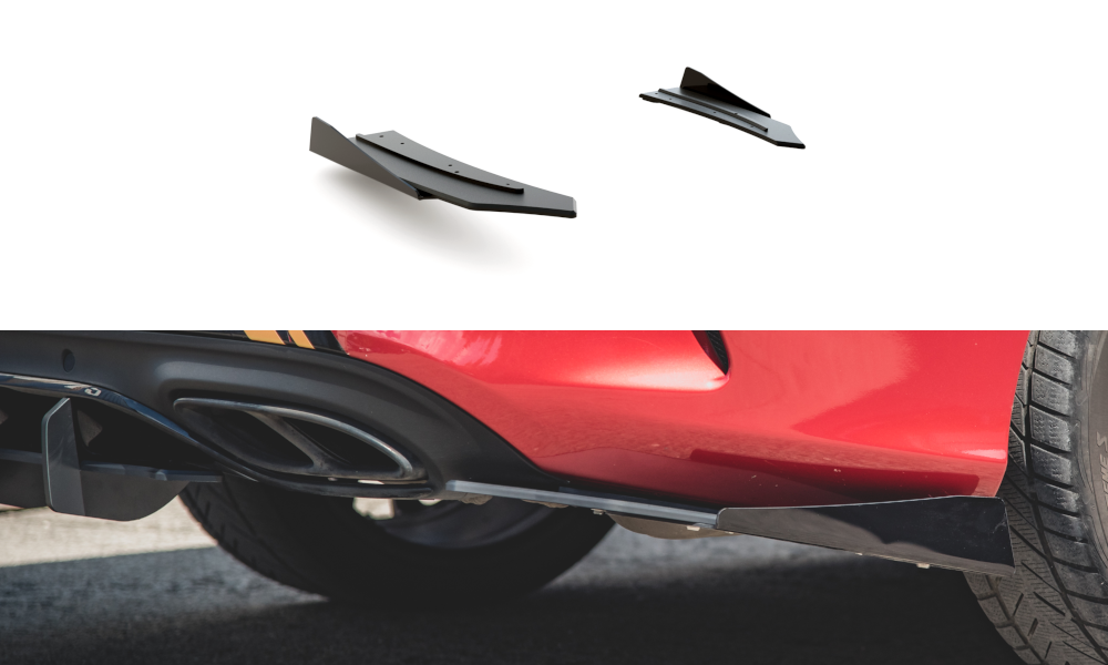 Street Pro Heck Ansatz Flaps Diffusor + Flaps für Mercedes-AMG C43 Coupe C205