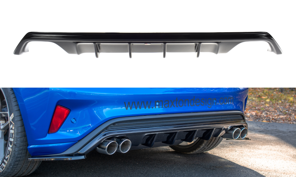 Diffusor Heck Ansatz für Ford Focus Hatchabck ST-Line