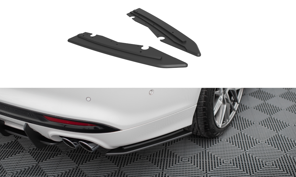 Street Pro Heck Ansatz Flaps Diffusor für Ford Mondeo Sport Mk5 Facelift / Fusion Sport Mk2 Facelift