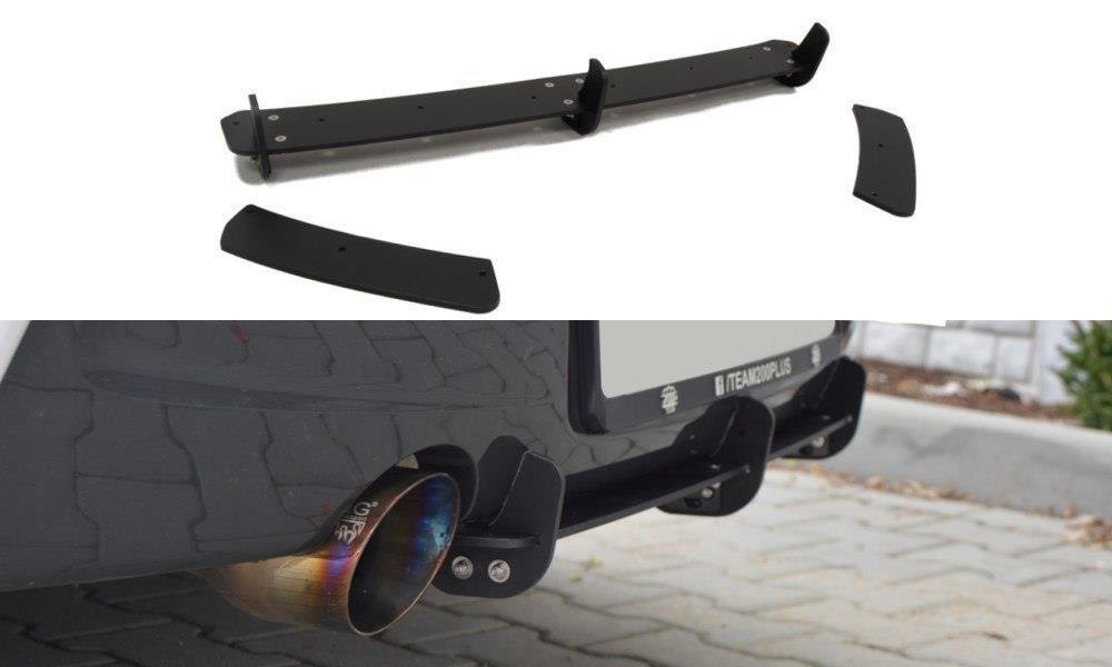 für BMW 1er F20/F21 M - POWER Diffusor Heck Ansatz für Heckschürze für & Flaps Heckansatz Diffusor für (vor Facelift)